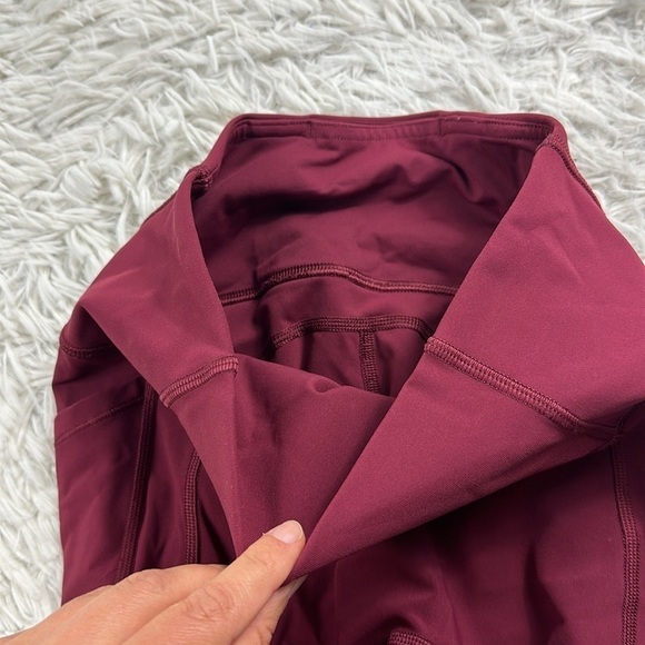 Lululemon All The Right Places Crop II *23" Ruby Wine - Picture 4 of 8